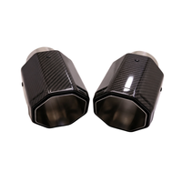 Embouts d'échappement en fibre de carbone octogonaux ER Performance Premium, amélioration universelle pour tuyau d'échappement de voiture, silencieux, embout de pot d'échappement