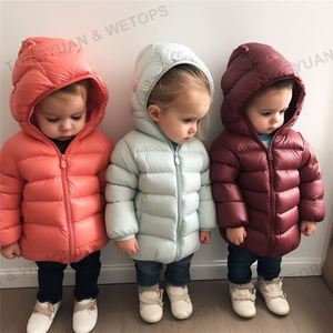 Vêtements personnalisés Veste pour bébés filles Manteaux en duvet léger pour enfants garçons Vêtements à capuche pour filles Vêtements pour bébés Vestes pour enfants - Product Image 4