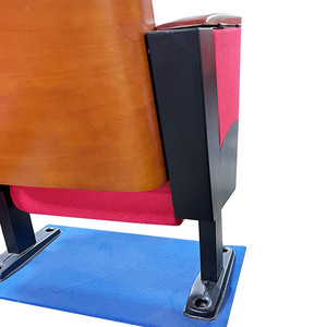 Silla de Auditorio Masao Cinema, Roja, de Aleación de Aluminio, con Respaldo de Esponja de Alta Densidad, Silla de Fila - Product Image 4