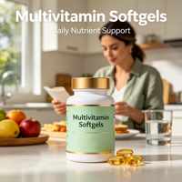 Compléments alimentaires en gélules de vitamines quotidiennes