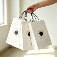 Sacs en papier kraft de plusieurs tailles en gros, logo personnalisé, sacs en papier brun écologiques, sacs en papier biodégradables pour cadeaux
