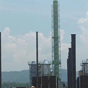 15m-50m Chiều cao ống thép cực chuyên nghiệp công nghiệp nhúng nóng mạ kẽm cao cột cực thép tự hỗ trợ tháp ống khói - Product Image 5