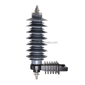 YH10W-24S10C600 Vente chaude Paratonnerre à haute tension 24kv en oxyde de silicium pour la protection des lignes aériennes - Product Image 1