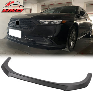 เหมาะสำหรับ Honda Accord Sedan 23-25 V3 สไตล์สปอยเลอร์กันชนหน้าสีดำด้าน ABS อะไหล่รถยนต์ อุปกรณ์ตกแต่งรถยนต์ - Product Image 1
