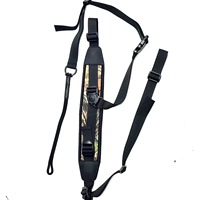 Sangle tactique réglable en nylon à deux points, rembourrée, noire, pour la chasse, le tir en plein air, accessoire portable