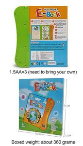 Libro Electrónico Interactivo para Niños en Edad Preescolar, con Voz, para Aprender Inglés y Otros Idiomas, con Asiento Ajustable - Product Image 3