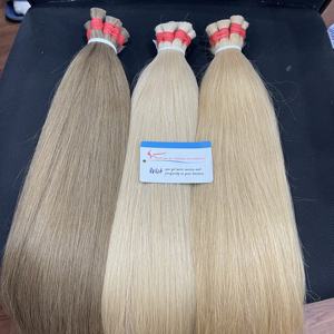 Extensions de cheveux vierges naturels vietnamiens Remy de haute qualité, lisses, durables, en vrac, cheveux humains, double trame, toutes les couleurs - Product Image 5