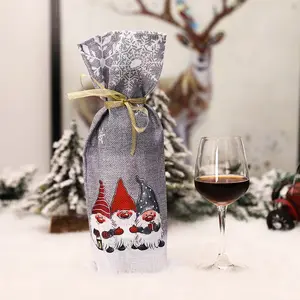 Kerst Wijnfles Covers Kerstversiering Familie Diner Decoraties Kerst Presenteert Boom Decoraties Nieuwjaar 2023