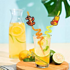 Accesorio de pajita en espiral a juego de Winnie the Pooh y Tigger, juego creativo para <span class=keywords><strong>bar</strong></span>, listo para usar en fiestas - Product Image 6