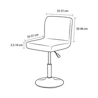 Tabouret de bar en tissu velours fourrure de renard, extensible, antidérapant, durable, style campagnard américain, lavable en machine, pour hôtel, automne/hiver
