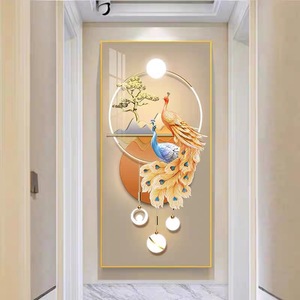 Hiện đại sang trọng lớn hợp kim nhôm khung <span class=keywords><strong>Gallery</strong></span> tường trang trí pha lê sứ sơn cho phòng khách trang trí nội thất - Product Image 6