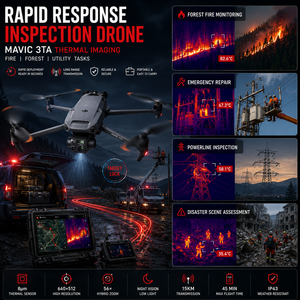 Drone d'inspection à réponse rapide Mavic 3TA avec imagerie thermique pour les opérations d'extinction d'incendies, les travaux forestiers, les opérations d'urgence - Product Image 1