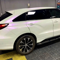 Film Perubahan Warna Mobil PET Putih Elektro Optik Self Healing Bertekstur Pelindung 99% UV 90% IR untuk Seluruh Bodi Kendaraan