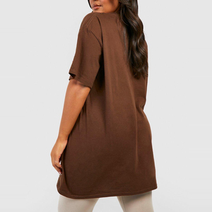 T-shirts décontractés pour femmes à prix abordable, conception OEM, impression de logo personnalisée, séchage rapide, respirants, en toile polyester/coton, été - Product Image 2