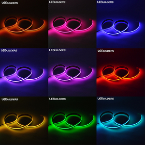 شريط إضاءة LED مرن قابل للقطع بتحكم صوتي ذكي للمنزل، 1080 مصباح/متر، 12 مم، نحاس COB، 24 فولت، <span class=keywords><strong>RGB</strong></span>، بألوان الأحلام - Product Image 3