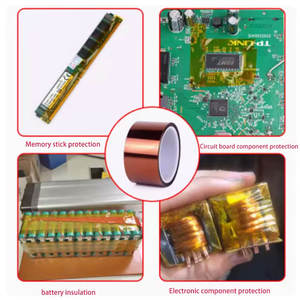 फैक्टरी थोक कोई अवशेष पॉलिमाइड फिल्म एकल पक्षीय उच्च तापमान गर्मी प्रतिरोधी चिपकने वाला सोने की उंगली टेप - Product Image 6