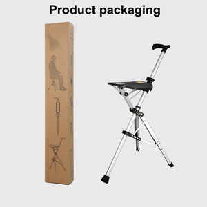 Bastones plegables portátiles de aleación de aluminio de alta calidad, bastón con asiento ajustable para ancianos, <span class=keywords><strong>silla</strong></span> de bastón con muletas - Product Image 5