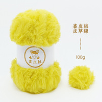 100g Pelz Samt Mischgarn Schal Pelz faden Gewebtes Imitation Nerz garn Hand gewebtes Nerz Samt Spezial garn