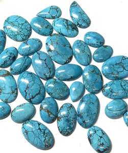 Turquoise Cabochon, Pierre Précieuse Naturelle en Vrac, Formes et Tailles Variées pour la Fabrication de Bijoux, Prix de Gros - Product Image 6
