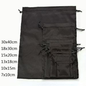 Sacs cadeaux en soie, pochettes en satin à cordon, sacs de rangement de luxe pour bijoux, cosmétiques, maquillage, téléphones portables, chaussures, emballages pour entreprises - Product Image 6