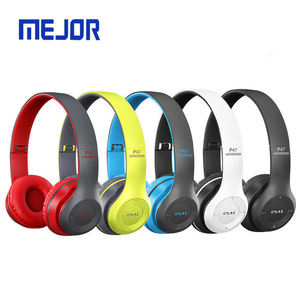 ヘッドマウントイヤホンプラス大きな音楽ゲームスピーカー2ヘッドフォンP47ファクトリーワイヤレスヘッドセット - Product Image 5