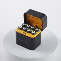 بطارية ليثيوم أيون Keeppower V AA 3600mWh/mAh مع حالتين من البلاستيك-تدوم طويلاً للأقفال الذكية والكاميرات (P1450i) -8 عبوة