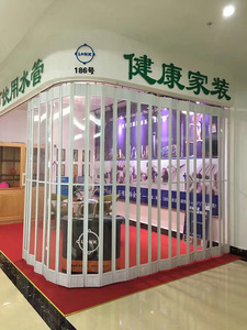 Trong suốt PC gấp cửa trượt cho cửa hàng, PC gấp cổng <span class=keywords><strong>accordion</strong></span> gấp cửa, rõ ràng cửa chớp an ninh - Product Image 5