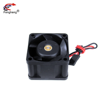 Ventilateurs industriels DC de haute qualité 40 mm, ventilateur carré noir de petite taille 40x40x28 mm 4028 12V 24V, ventilateur de refroidissement pour console de commutation