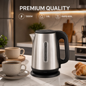 New Arrival Modern 220V Stainless Steel <b>Kettle</b> Mechanical 1500W 1.8L <b>Large</b> Capacity for Household Use 1.8L Capacity Sufficient f - Product Image 5