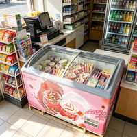 Vitrine Réfrigérée Verticale pour Gâteaux Glacés de Supermarché, Congélateur de Présentation pour Gâteaux Glacés pour Magasin de Desserts