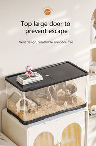 Hamster Kafesi Plastik Kulübe Villa Şinşilla Altın Hamster Tavşan Ekstra Büyük Hamster Kafesi Üreme Kutusu Evcil Hayvan Evi - Product Image 4