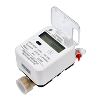 Mini compteur d'eau à ultrasons LoRaWAN DN15 IP68 4G/NB-IoT/RS485/Modbus avec sortie impulsionnelle, encoche sans fil, boîtier plastique, petit format