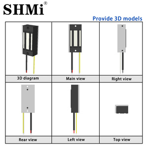 60kg nhỏ điện từ khóa với thông tin phản hồi và khung 12V/24V không thấm nước vuông châm điện - Product Image 5