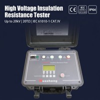 Kit de mesure de résistance d'isolement numérique professionnel 20 kV à gamme automatique pour testeur d'isolement à grande charge capacitive