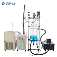 Reaktor Kaca Berjaket Ganda 1L hingga 200L dengan Perangkat Distilasi Refluks Terintegrasi Efisiensi Tinggi untuk Produksi Pilot Laboratorium