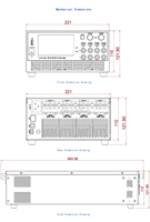 Fuente de Alimentación Híbrida de Alto Voltaje de 150V 8A 600W con 4 Canales Programables, Fuente de Prueba Multicanal DC, Topología Lineal Conmutada
