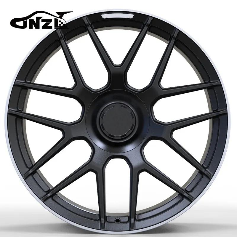 Zhenlun Passenger Car 16 -24 Inch Rims Monoblock Forged Wheel Rims With Machined Lip for Benz G350 G500