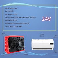 Climatiseur électrique universel 24V TELCOOL, climatiseur split pour excavatrices, bus, camping-cars, camions et fourgonnettes