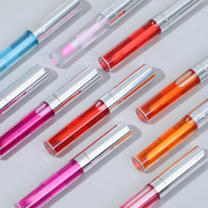 Baume à lèvres hydratant brillant en gros avec étiquette privée personnalisée 2026, huile à lèvres colorée hydratante effet miroir - Product Image 2