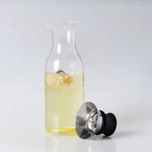 Botella de Infusor de té de leche helada de vidrio almacenado usado portátil de borosilicato bajo MOQ