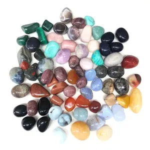wholesale price rose quartz amethyst clear quartz crystals healing stones mix color bulk tumbled stones for sale