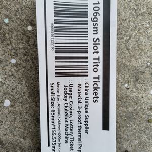 Papel Térmico para Boletos de Juego Tito de 106 Gramos, Materia Prima para Boletos de Lotería, Tamaño Original para Salas de Casino - Product Image 2