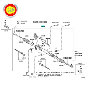 Cremallera de Dirección Asistida Hidráulica para Motor de Automóvil 1TR 2TR 2KD LHD <span class=keywords><strong>44200</strong></span>-<span class=keywords><strong>0K020</strong></span> - Product Image 6