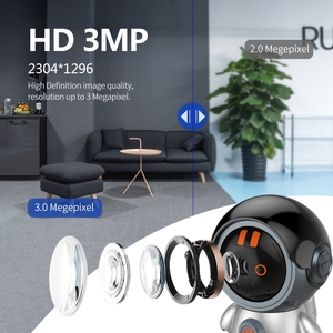 Nueva Llegada <span class=keywords><strong>ESCAM</strong></span> PT302 Robot Cámara Inteligente WiFi de 3MP con Llamada Bidireccional, Cámara de Vigilancia de Seguridad para el Hogar, Monitor de Bebés P2P, Videocámaras - Product Image 5