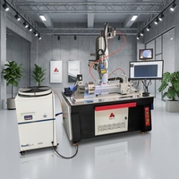 Machine de soudage laser à fibre automatique avec plateforme CNC et suivi de la couture pour boîtiers de batteries au lithium et quincaillerie de cuisine