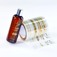 Étiquettes autocollantes transparentes personnalisées, imperméables, en rouleau, pour bouteilles de lotion cosmétique, imprimable sur imprimante d'étiquettes