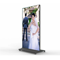 Écran d'affichage numérique LCD sur pied de 98 pouces HD 4K plein écran pour signalisation intérieure, orientation, ascenseurs, événements, fêtes, centres commerciaux