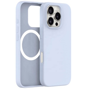 ODM Nhà Máy Bán Buôn Sang Trọng Gốc Silicone Lỏng 16 Trường Hợp Chống Sốc Bìa Cho <span class=keywords><strong>Iphone</strong></span> 12 13 14 15 16 Pro Max Di Động Trường Hợp - Product Image 1