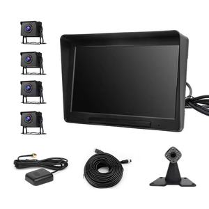 Enregistreur vidéo de camion dédié avec rétroviseur DVR 1080P 4 canaux, version nocturne, ADAS, capteur G et gestion de flotte - Product Image 5
