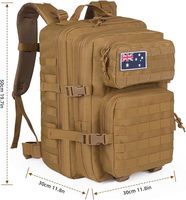 Sac à dos tactique imperméable Molle de grande capacité 45L pour le voyage, la randonnée, la gym, le sport, le quotidien et l'ordinateur portable